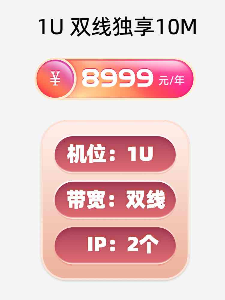 西藏双线独享服务器托管价格