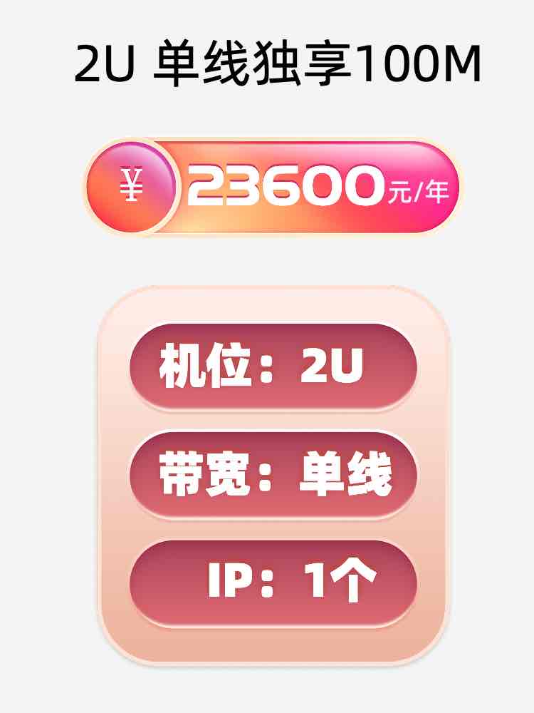 西藏单线100M服务器托管价格