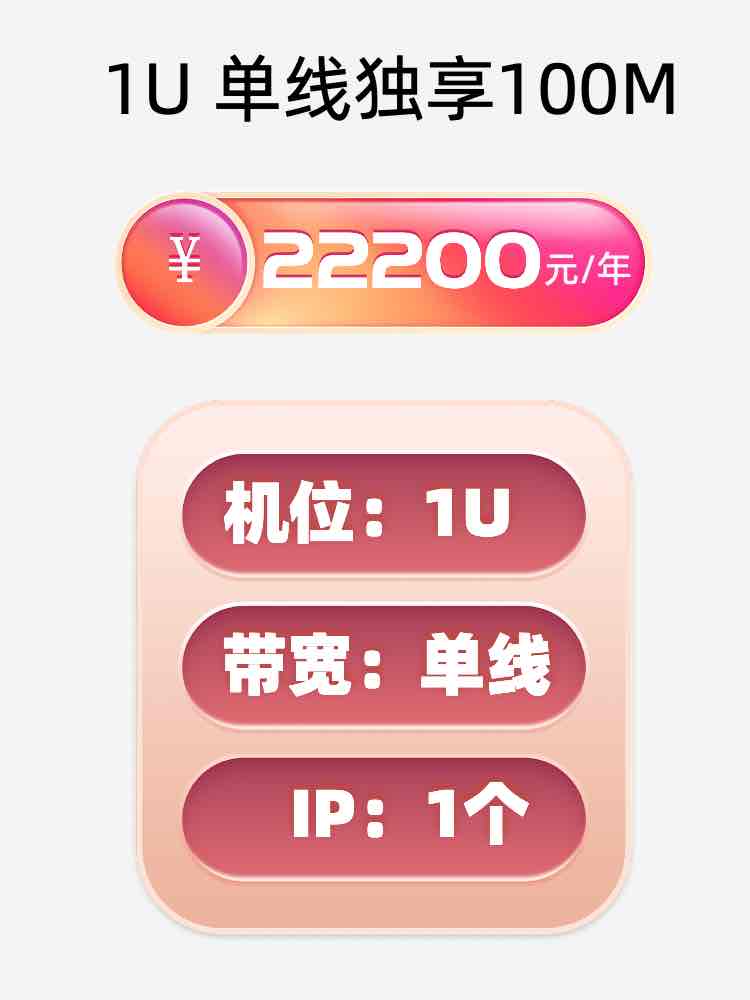 西藏单线100M服务器托管价格